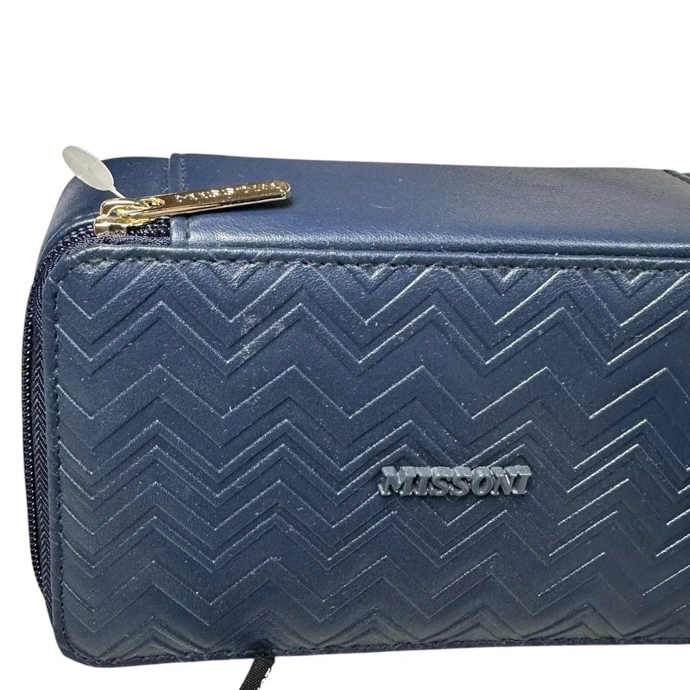 Delta One Missoni Amenity Kit Lot 2 Navy Travel Case First Class 1 Sealed 1 Open